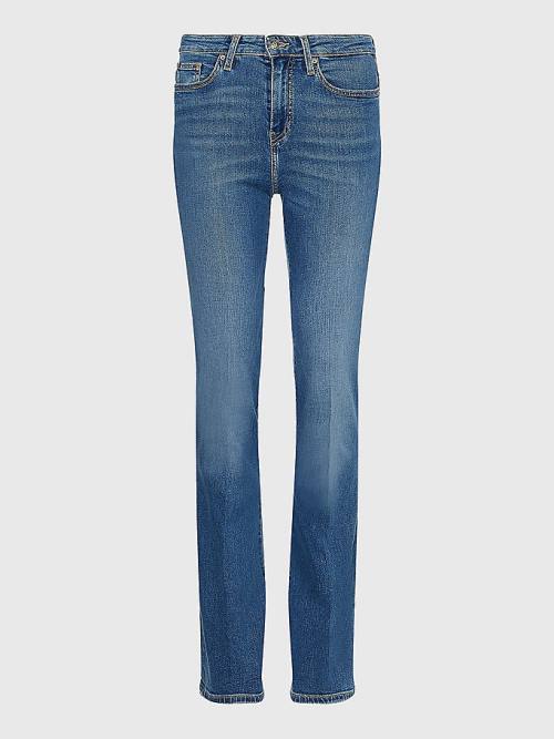 Tommy Hilfiger Curve Mid Rise Bootcut Ženske Kavbojke Denim | TH407MZF