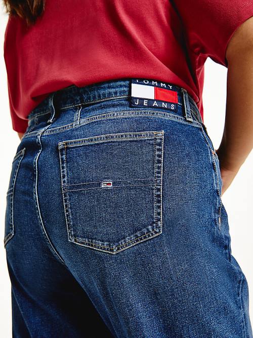 Tommy Hilfiger Curve Mom Ultra High Rise Tapered Ženske Kavbojke Denim | TH302OHR