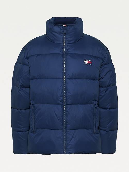 Tommy Hilfiger Curve Recycled Nylon Puffer Ženske Jakne Modra | TH967BDX