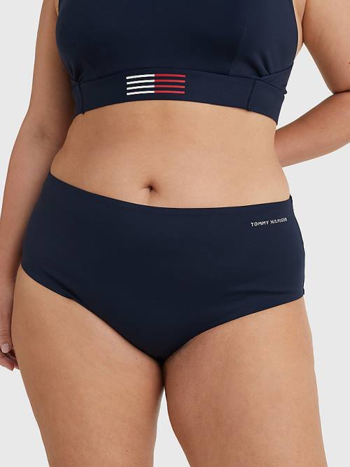 Tommy Hilfiger Curve TH Flex Bikini Bottoms Ženske Kopalke Modra | TH829ICX