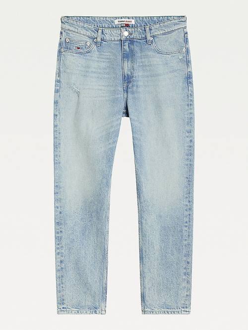 Tommy Hilfiger Dad Tapered Distressed Moški Kavbojke Denim | TH063WLB