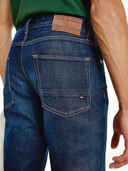 Tommy Hilfiger Denton Straight Faded Moški Kavbojke Denim | TH518YWR