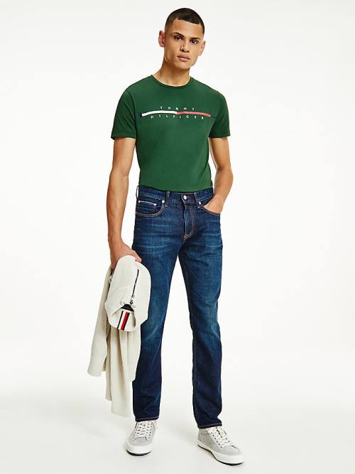 Tommy Hilfiger Denton Straight Faded Moški Kavbojke Denim | TH518YWR