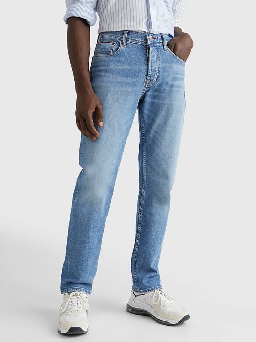 Tommy Hilfiger Denton Straight Faded Moški Kavbojke Denim | TH613TKB