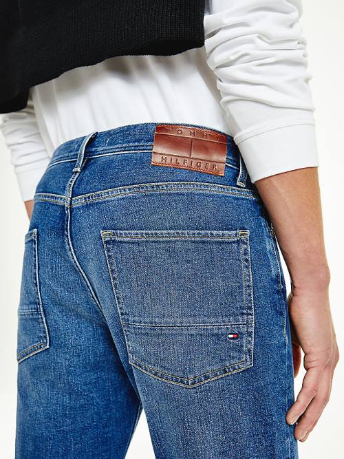 Tommy Hilfiger Denton Straight Faded Moški Kavbojke Denim | TH625HVO