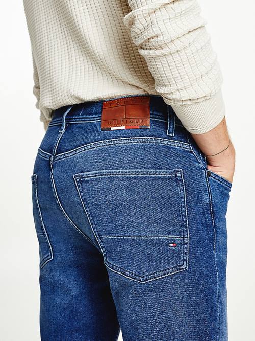 Tommy Hilfiger Denton Straight Faded Moški Kavbojke Denim | TH963UMS