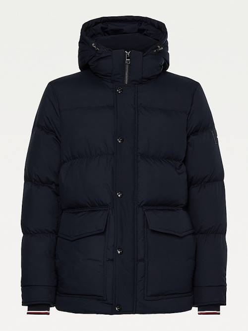 Tommy Hilfiger Down Puffer Moški Jakne Modra | TH310YWQ