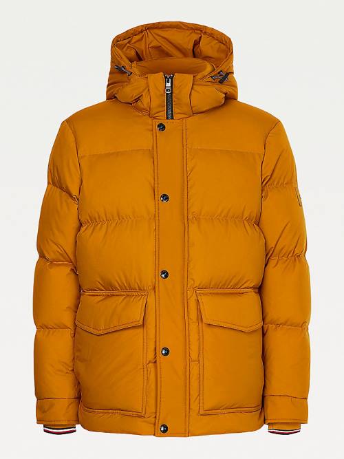 Tommy Hilfiger Down Puffer Moški Jakne Zlato | TH509LTU