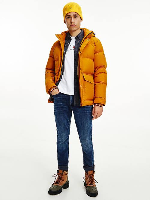 Tommy Hilfiger Down Puffer Moški Jakne Zlato | TH509LTU