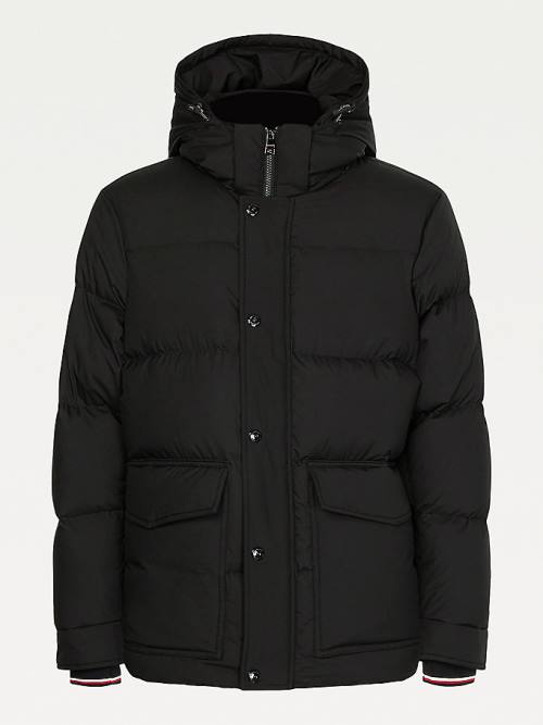 Tommy Hilfiger Down Puffer Moški Jakne Črna | TH789NYS