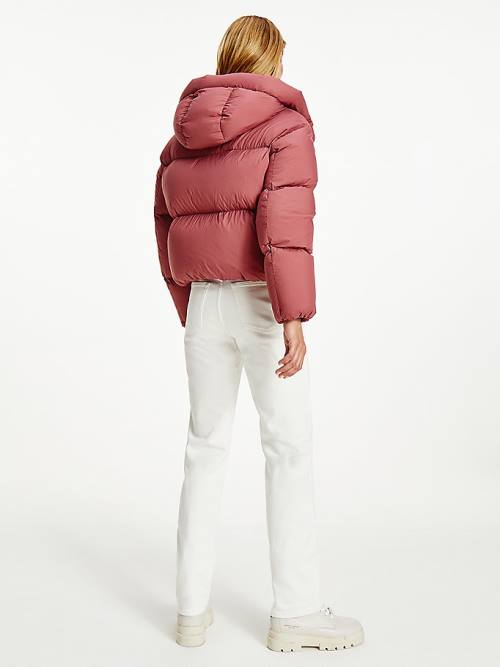 Tommy Hilfiger Down Puffer Ženske Jakne Rdeča | TH328UEZ