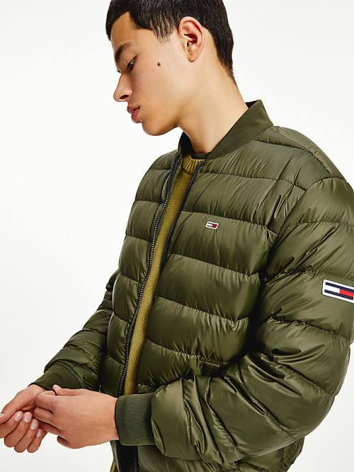 Tommy Hilfiger Down Recycled Quilted Bomber Moški Jakne Zelena | TH450BEI