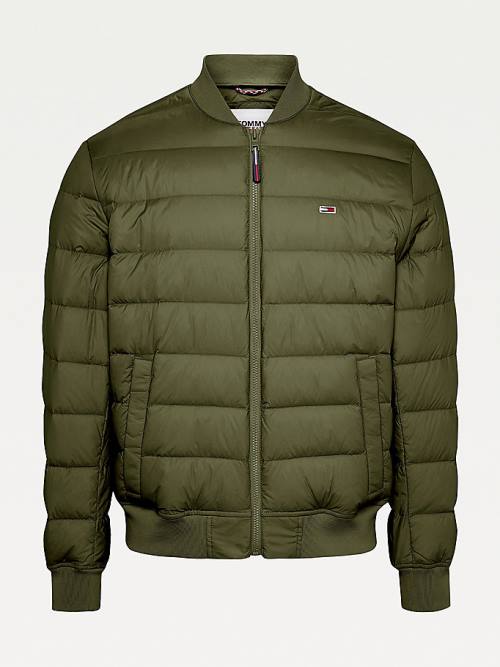 Tommy Hilfiger Down Recycled Quilted Bomber Moški Jakne Zelena | TH450BEI