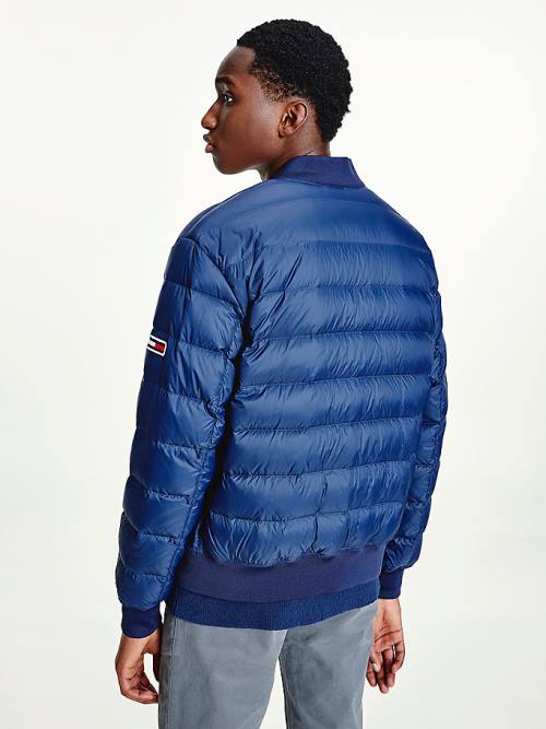 Tommy Hilfiger Down Recycled Quilted Bomber Moški Jakne Modra | TH539EDL