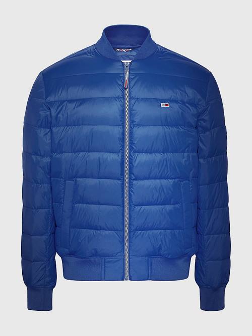 Tommy Hilfiger Down Recycled Quilted Bomber Moški Jakne Modra | TH539EDL