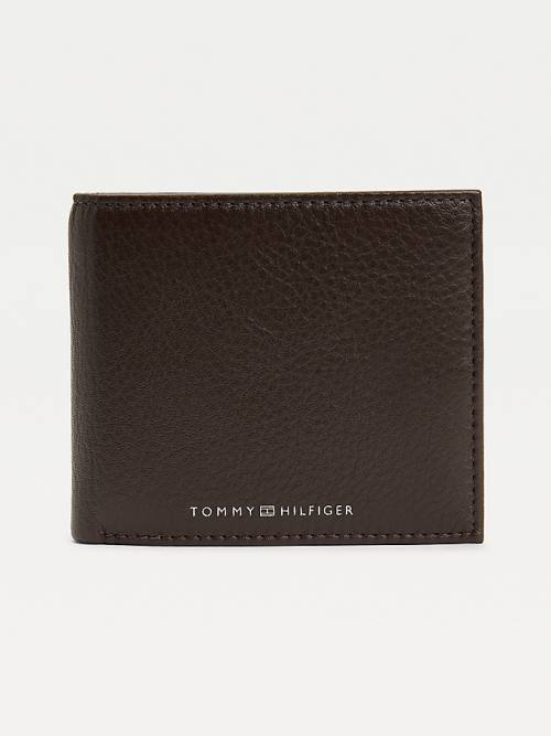 Tommy Hilfiger Downtown Leather Bifold Moški Denarnice Rjav | TH812AYZ