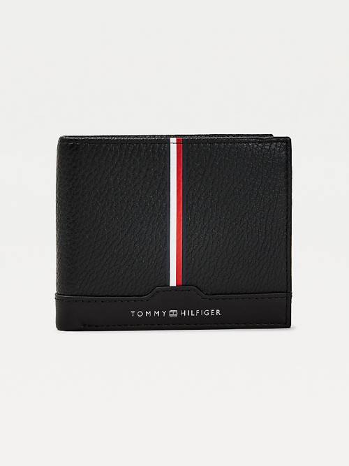 Tommy Hilfiger Downtown Leather Moški Denarnice Črna | TH926CXR