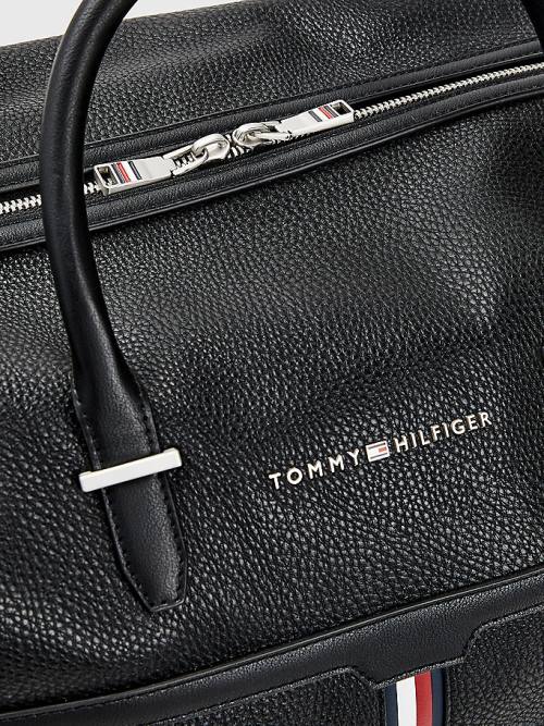 Tommy Hilfiger Downtown Metal Logo Duffle Moški Torbice Črna | TH843RLI