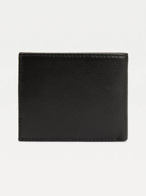 Tommy Hilfiger Downtown Small Leather Card Moški Denarnice Črna | TH106RUL