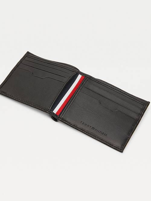 Tommy Hilfiger Downtown Small Leather Card Moški Denarnice Črna | TH106RUL