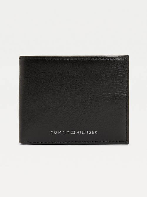 Tommy Hilfiger Downtown Small Leather Card Moški Denarnice Črna | TH106RUL