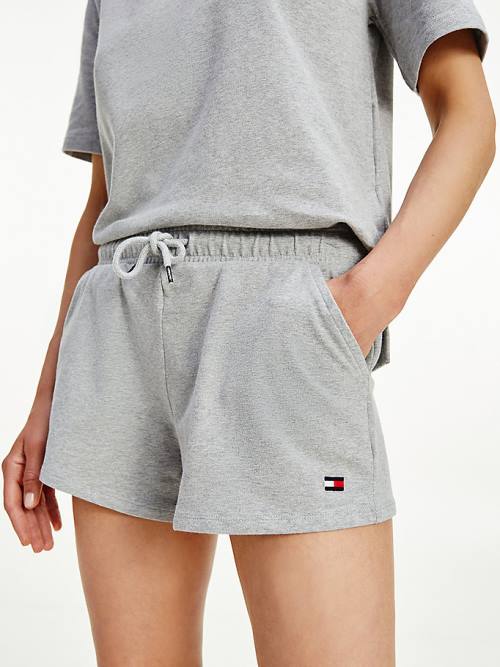 Tommy Hilfiger Drawstring Jersey Ženske Kratke Hlače Siva | TH934XYR