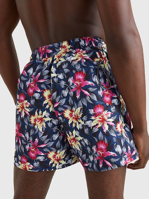 Tommy Hilfiger Drawstring Mid Length Shorts Moški Kopalke Modra | TH623KUQ