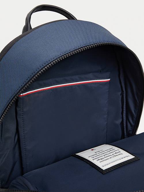 Tommy Hilfiger Elevated Modern Woven Backpack Moški Torbice Modra | TH934SAO