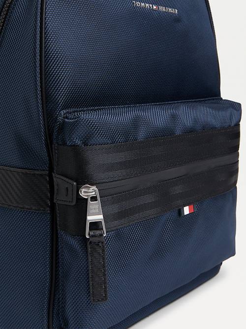 Tommy Hilfiger Elevated Modern Woven Backpack Moški Torbice Modra | TH934SAO