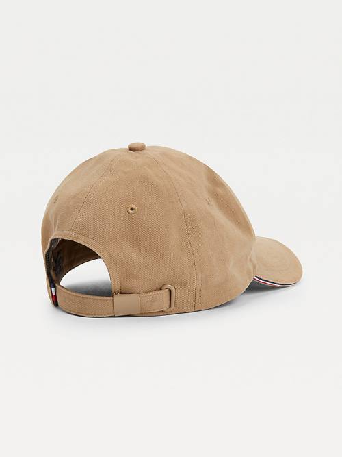 Tommy Hilfiger Elevated Signature Cap Moški Kapa Bež | TH273JSZ