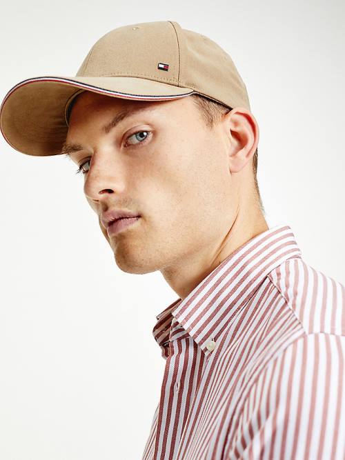 Tommy Hilfiger Elevated Signature Cap Moški Kapa Bež | TH273JSZ