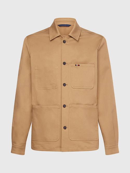 Tommy Hilfiger Elevated Utility Shirt Moški Jakne Rjav | TH947EAF