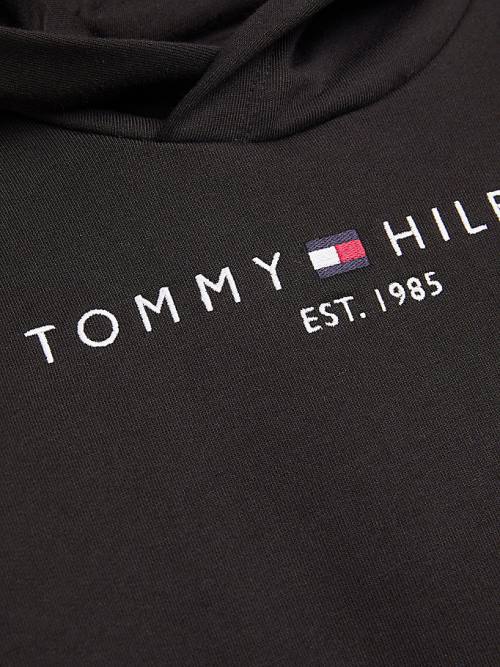 Tommy Hilfiger Essential And Joggers Set Fantje Pulover s kapuco Črna | TH436LCZ