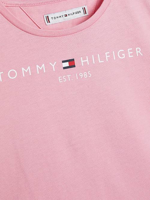 Tommy Hilfiger Essential And Shorts Set Dekleta Pulover Roza | TH197ESN