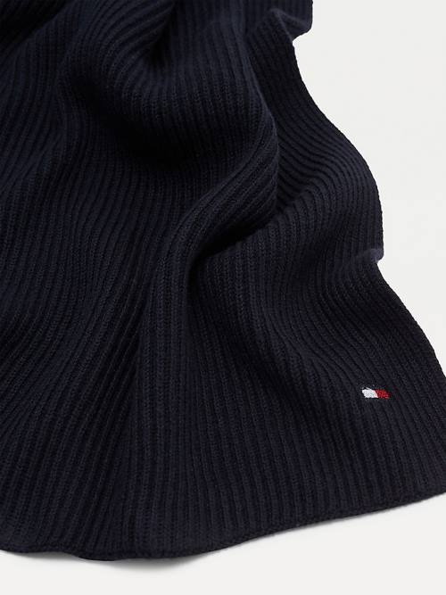 Tommy Hilfiger Essential Cashmere Blend Knit Ženske Šal Modra | TH794QLZ