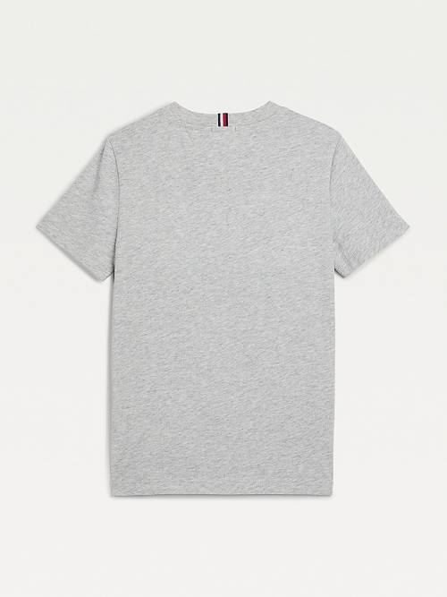 Tommy Hilfiger Essential Colour-Blocked Organic Cotton Fantje Majice Črna | TH064HCF