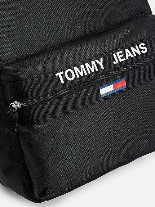 Tommy Hilfiger Essential Contrast Handle Backpack Moški Torbice Črna | TH758UEL