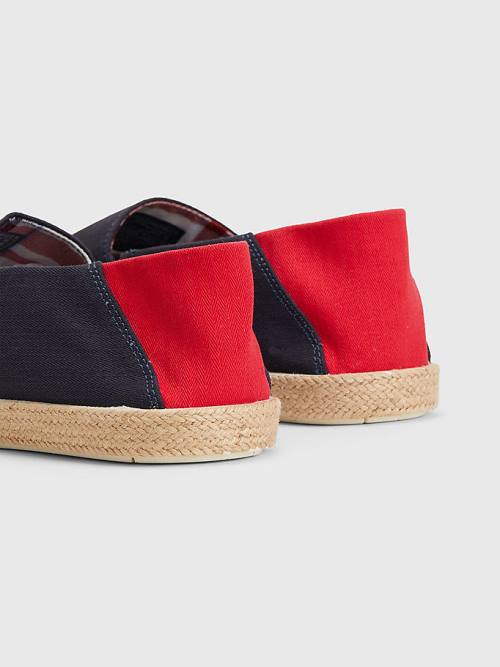 Tommy Hilfiger Essential Contrast Panel Espadrilles Moški Casual Čevlji Modra | TH649CJU