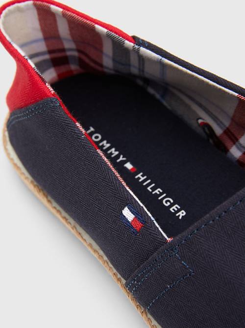 Tommy Hilfiger Essential Contrast Panel Espadrilles Moški Casual Čevlji Modra | TH649CJU