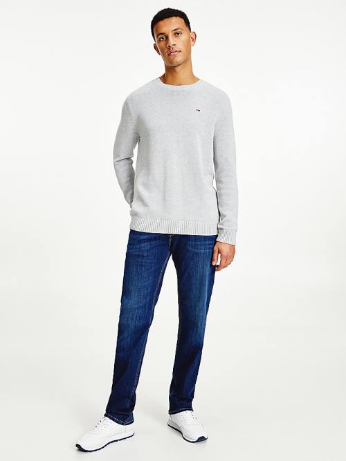 Tommy Hilfiger Essential Crew Neck Jumper Moški Puloverji Siva | TH569EBT