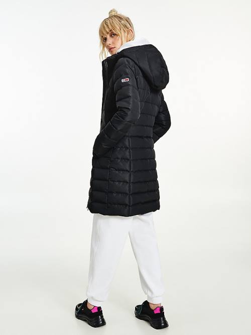 Tommy Hilfiger Essential Down Quilted Coat Ženske Jakne Črna | TH687WSV