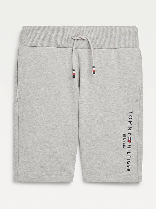 Tommy Hilfiger Essential Drawstring Sweat Shorts Fantje Hlače Siva | TH234UHI