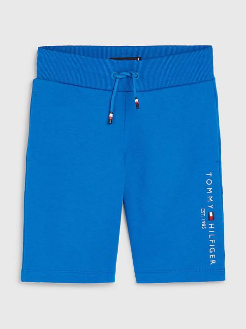 Tommy Hilfiger Essential Drawstring Sweat Shorts Fantje Hlače Modra | TH823PUN