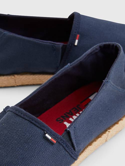 Tommy Hilfiger Essential Espadrilles Moški Casual Čevlji Modra | TH687JYT