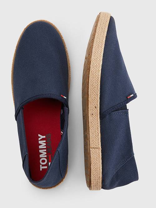 Tommy Hilfiger Essential Espadrilles Moški Casual Čevlji Modra | TH687JYT