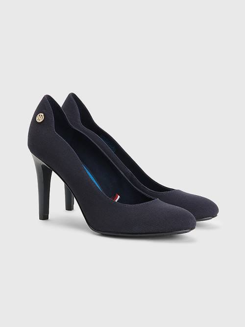 Tommy Hilfiger Essential High Pumps Ženske Visoke Pete Modra | TH763FLC