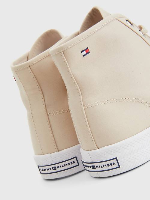 Tommy Hilfiger Essential High-Top Ženske Superge Bež | TH503RCO