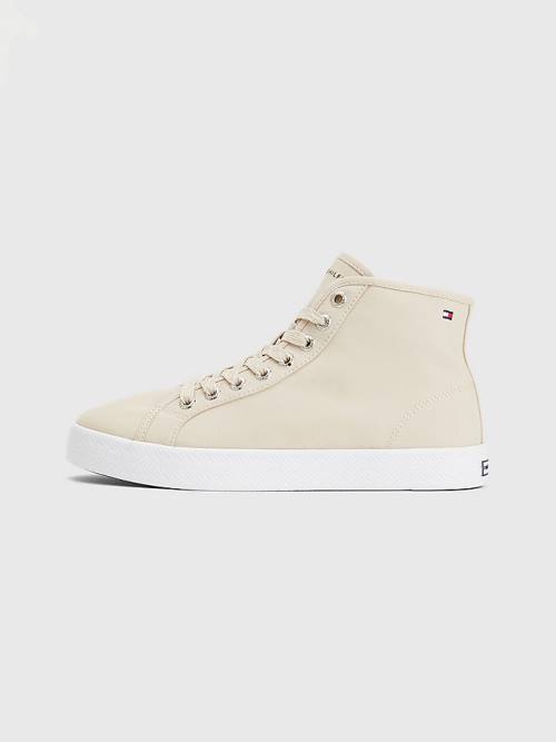 Tommy Hilfiger Essential High-Top Ženske Superge Bež | TH503RCO