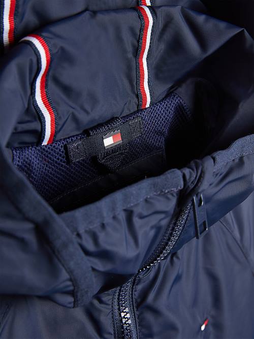 Tommy Hilfiger Essential Hooded Fantje Jakne Modra | TH781QYM