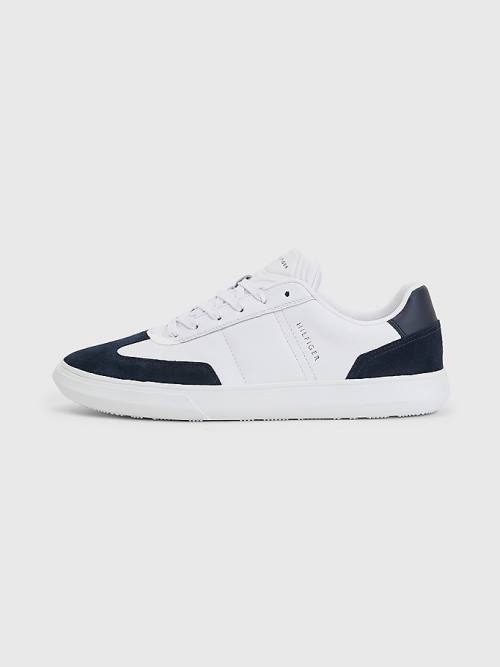 Tommy Hilfiger Essential Leather Cupsole Moški Superge Bela | TH570LBW